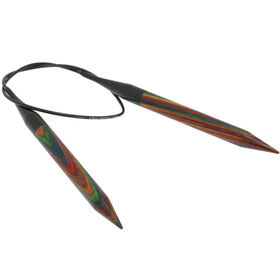 Lana Grossa Rundsticka Design-trä: Color St. 12,0/60cm