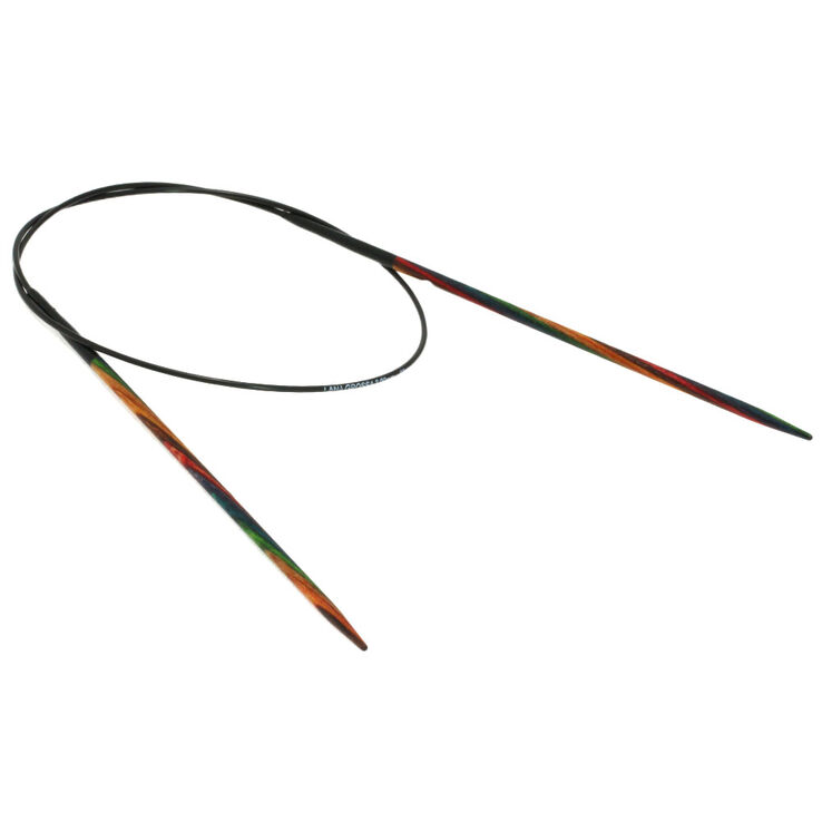 Lana Grossa Rundsticka Design-trä: Multicolor St. 3,0/60cm