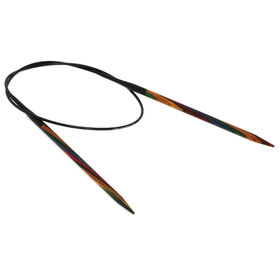 Lana Grossa Rundsticka Design-trä: Multicolor St. 4,5/60cm 