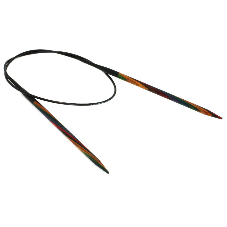 Lana Grossa Rundsticka Design-trä: Multicolor St. 4,5/60cm