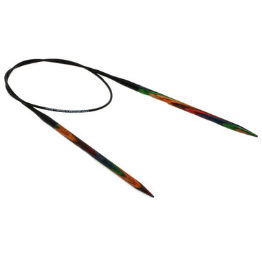 Lana Grossa Rundsticka Design-trä: Multicolor St. 5,0/60cm
