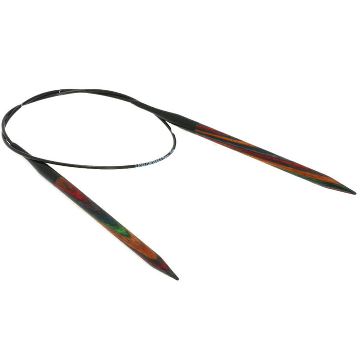 Lana Grossa Rundsticka Design-trä: Multicolor St. 6,0/60cm