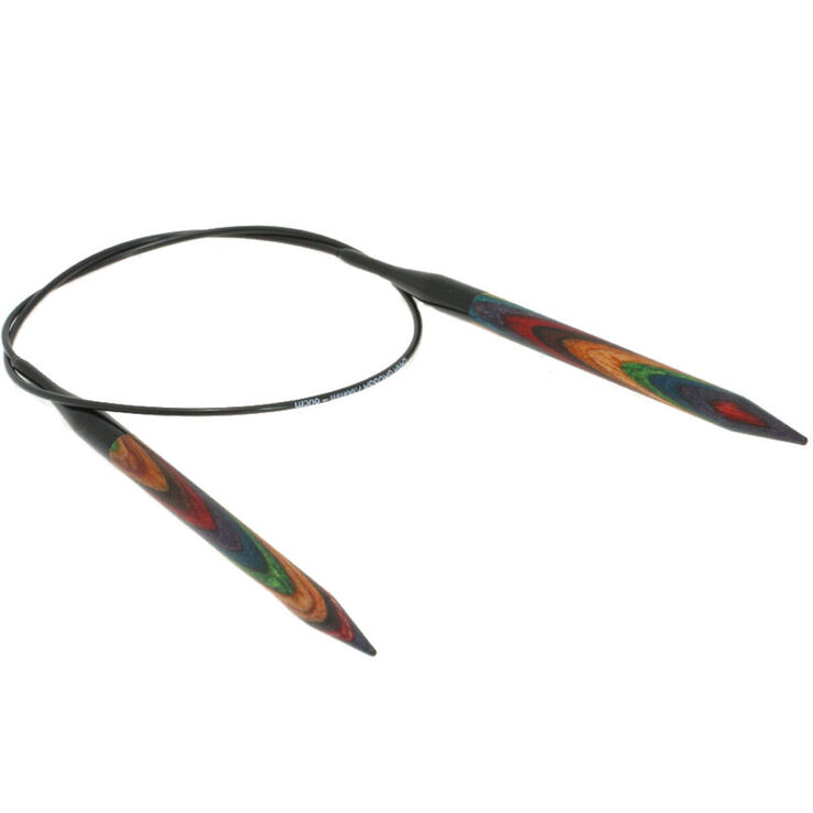 Lana Grossa Rundsticka Design-trä: Multicolor St. 7,0/60cm