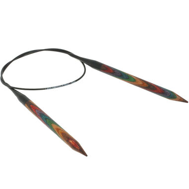 Lana Grossa Rundsticka Design-trä: Multicolor St. 8,0/60cm