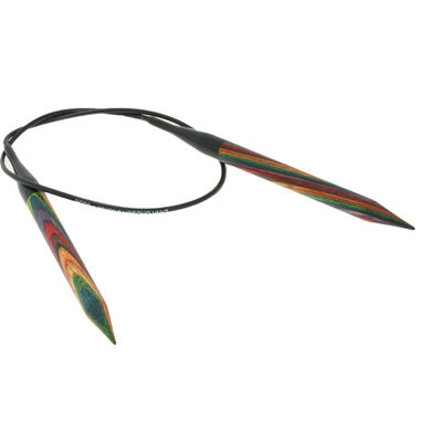 Lana Grossa Rundsticka Design-trä: Multicolor St. 9,0/60cm