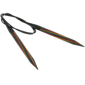 Lana Grossa Rundsticka Design-trä: Multicolor St. 10,0/80cm 