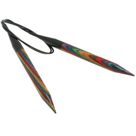 Lana Grossa Rundsticka Design-trä: Color St. 12,0/80cm