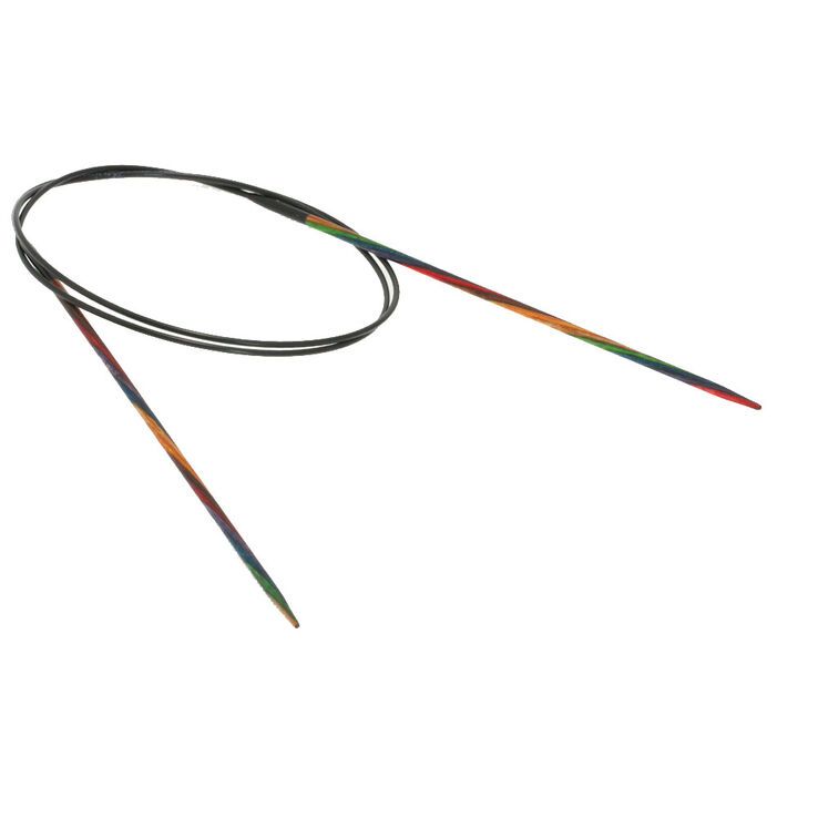 Lana Grossa Rundsticka Design-trä: Multicolor St. 2,5/80cm 