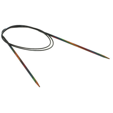 Lana Grossa Rundsticka Design-trä: Multicolor St. 3,0/80cm