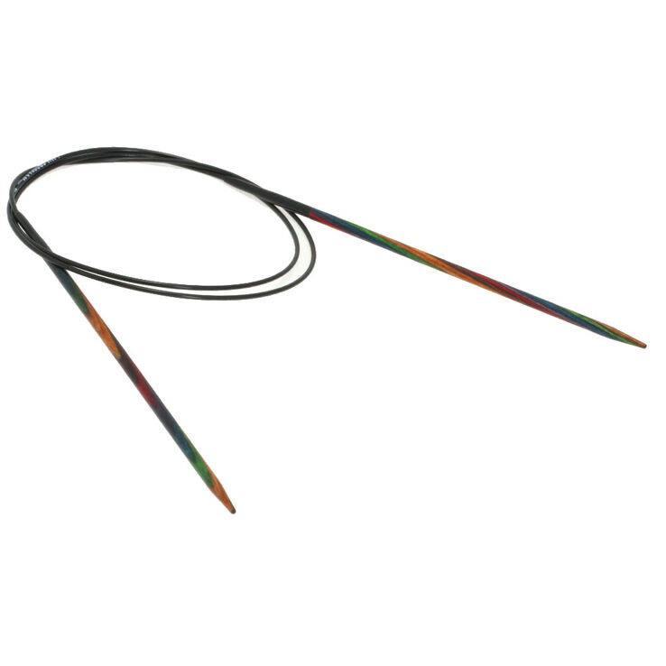 Lana Grossa Rundsticka Design-trä: Multicolor St. 3,0/80cm 