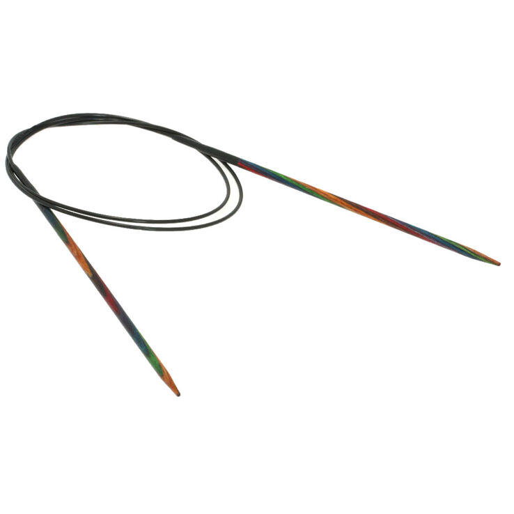 Lana Grossa Rundsticka Design-trä: Multicolor St. 3,25/80cm