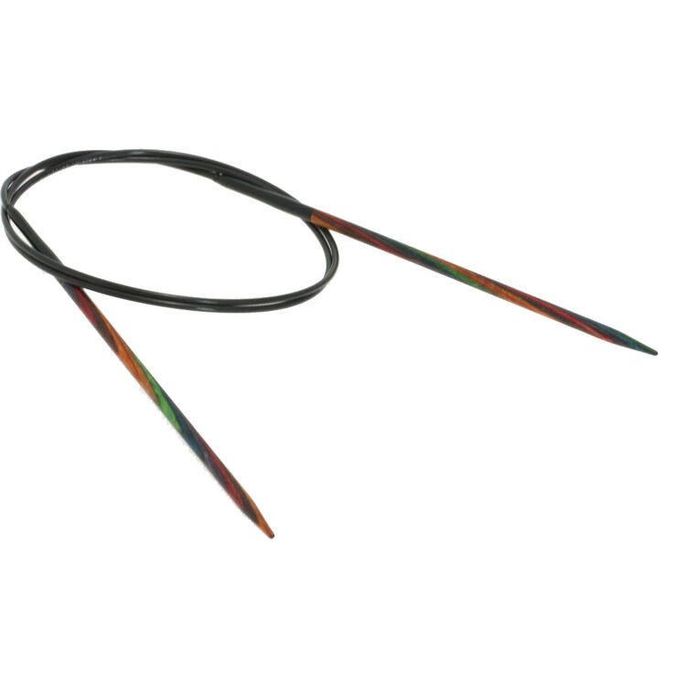 Lana Grossa Rundsticka Design-trä: Multicolor St. 3,5/80cm