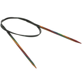 Lana Grossa Rundsticka Design-trä: Multicolor St. 4,0/80cm 