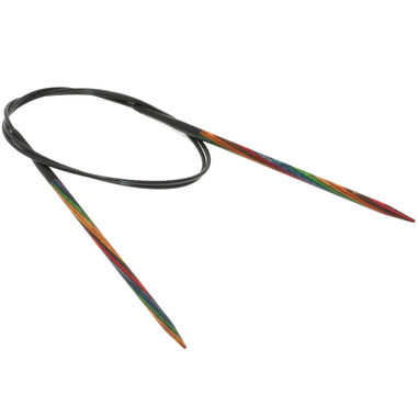 Lana Grossa Rundsticka Design-trä: Multicolor St. 4,0/80cm