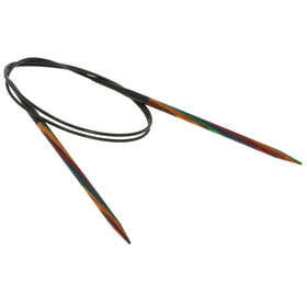 Lana Grossa Rundsticka Design-trä: Multicolor St. 4,5/80cm 