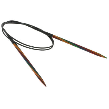 Lana Grossa Rundsticka Design-trä: Multicolor St. 4,5/80cm