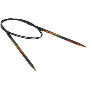 Lana Grossa Rundsticka Design-trä: Multicolor St. 5,0/80cm