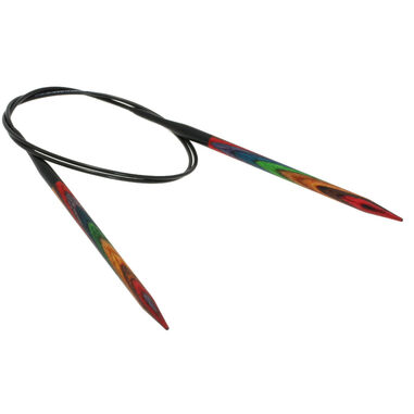 Lana Grossa Rundsticka Design-trä: Multicolor St. 5,5/80cm