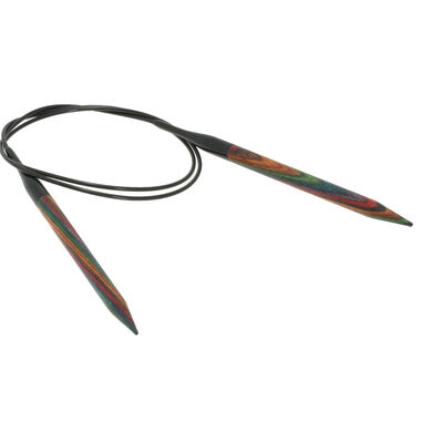 Lana Grossa Rundsticka Design-trä: Multicolor St. 7,0/80cm
