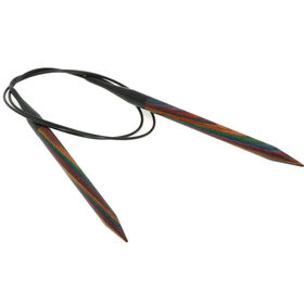 Lana Grossa Rundsticka Design-trä: Multicolor St. 8,0/80cm 