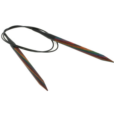 Lana Grossa Rundsticka Design-trä: Multicolor St. 8,0/80cm