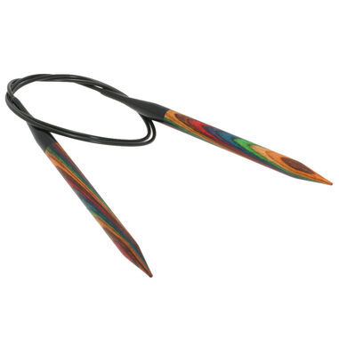 Lana Grossa Rundsticka Design-trä: Multicolor St. 9,0/80cm