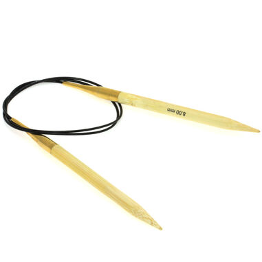 Lana Grossa Rundsticka Bambu St. 8,0/80cm