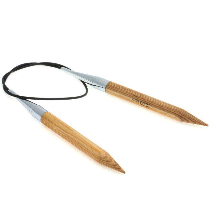 Lana Grossa Rundsticka Design-trä: Natur St. 12,0/60cm