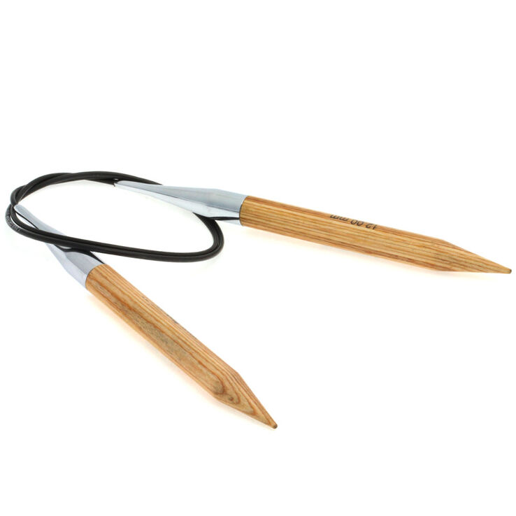 Lana Grossa Rundsticka Design-trä: Natur St. 12,0/80cm