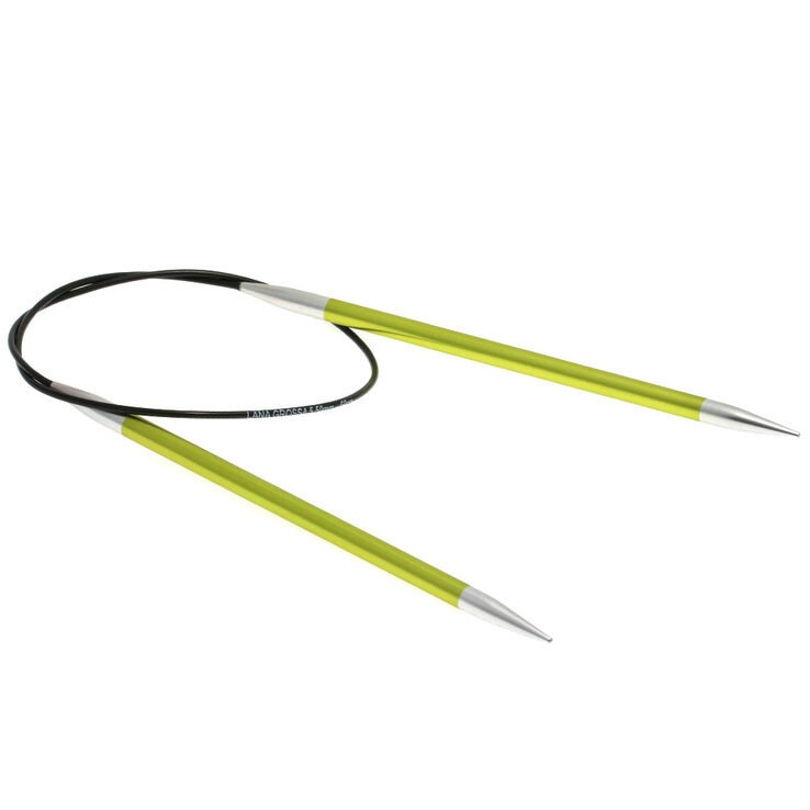 Lana Grossa Rundsticka Aluminium Rainbow St. 5,5/40cm