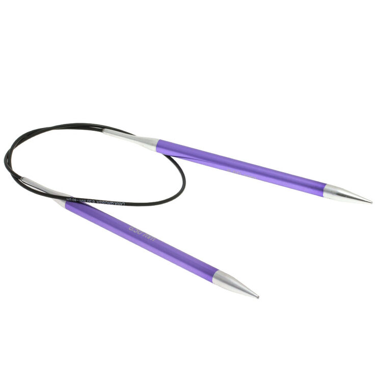 Lana Grossa Rundsticka Aluminium Rainbow St. 6,5/40cm