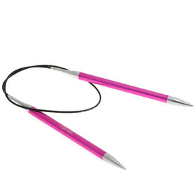 Lana Grossa Rundsticka Aluminium Rainbow St. 7,0/40cm