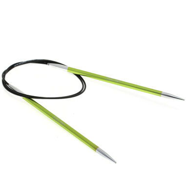Lana Grossa Rundsticka Aluminium Rainbow St. 5,0/80cm