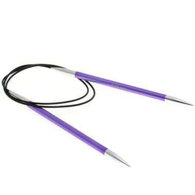 Lana Grossa Rundsticka Aluminium Rainbow St. 6,0/80cm