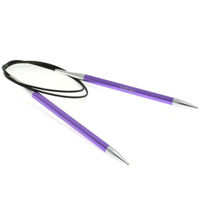 Lana Grossa Rundsticka Aluminium Rainbow St. 6,5/100cm