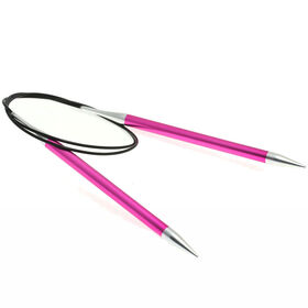 Lana Grossa Rundsticka Aluminium Rainbow St. 7,0/100cm
