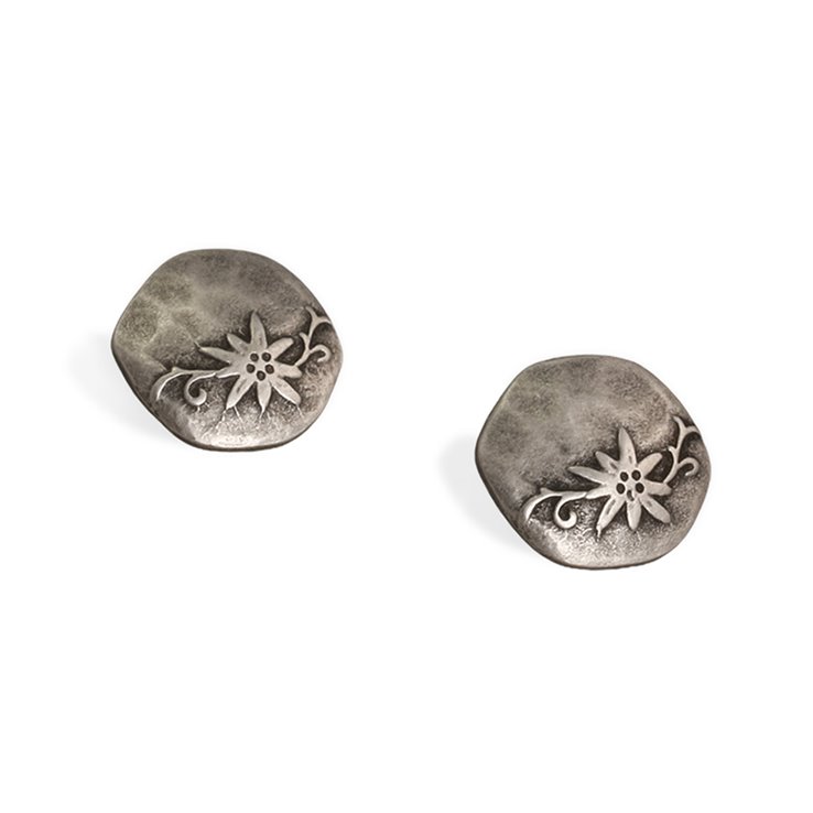 Union Knopf Metallknapp med ögla 23mm | 83-gammalsilver