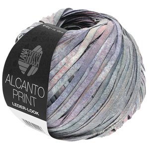 Lana Grossa ALCANTO Print | 104-grå/syren/rosa