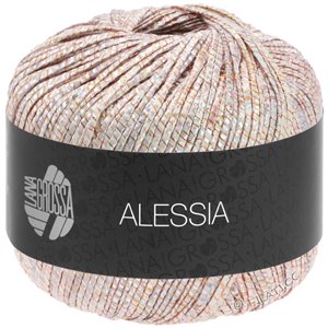 Lana Grossa ALESSIA | 104-mjuk rosa/koppar/grågrön/natur