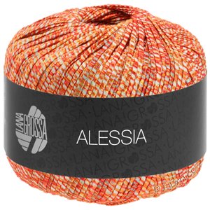 Lana Grossa ALESSIA | 011-röd/orange/ecru