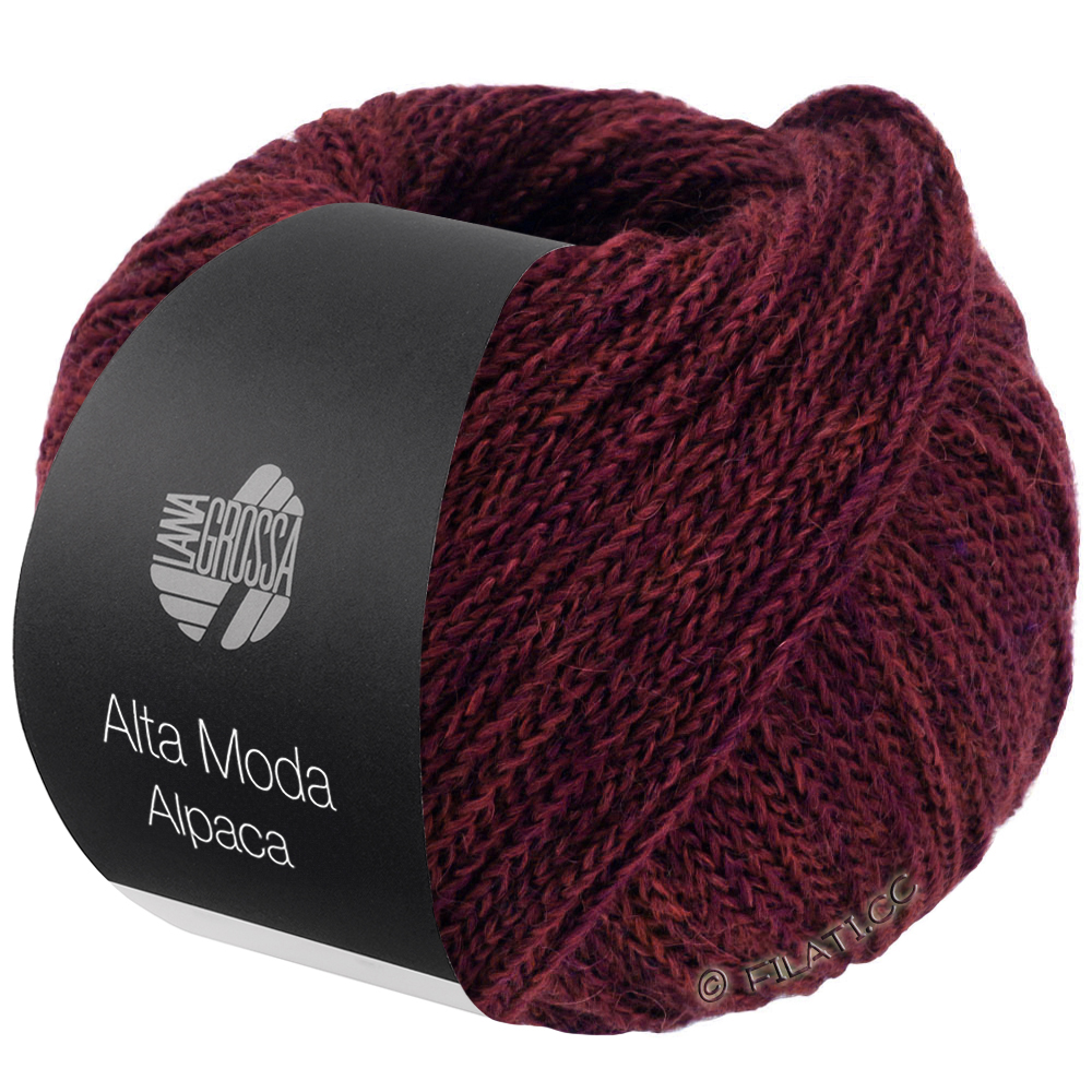Lana Grossa ALTA MODA ALPACA | 110-svartröd