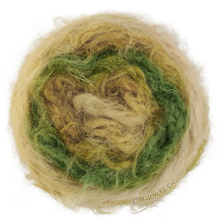 Lana Grossa BASTA MISTA | 102-pastellgul/senap/lindgrön/äppelgrön