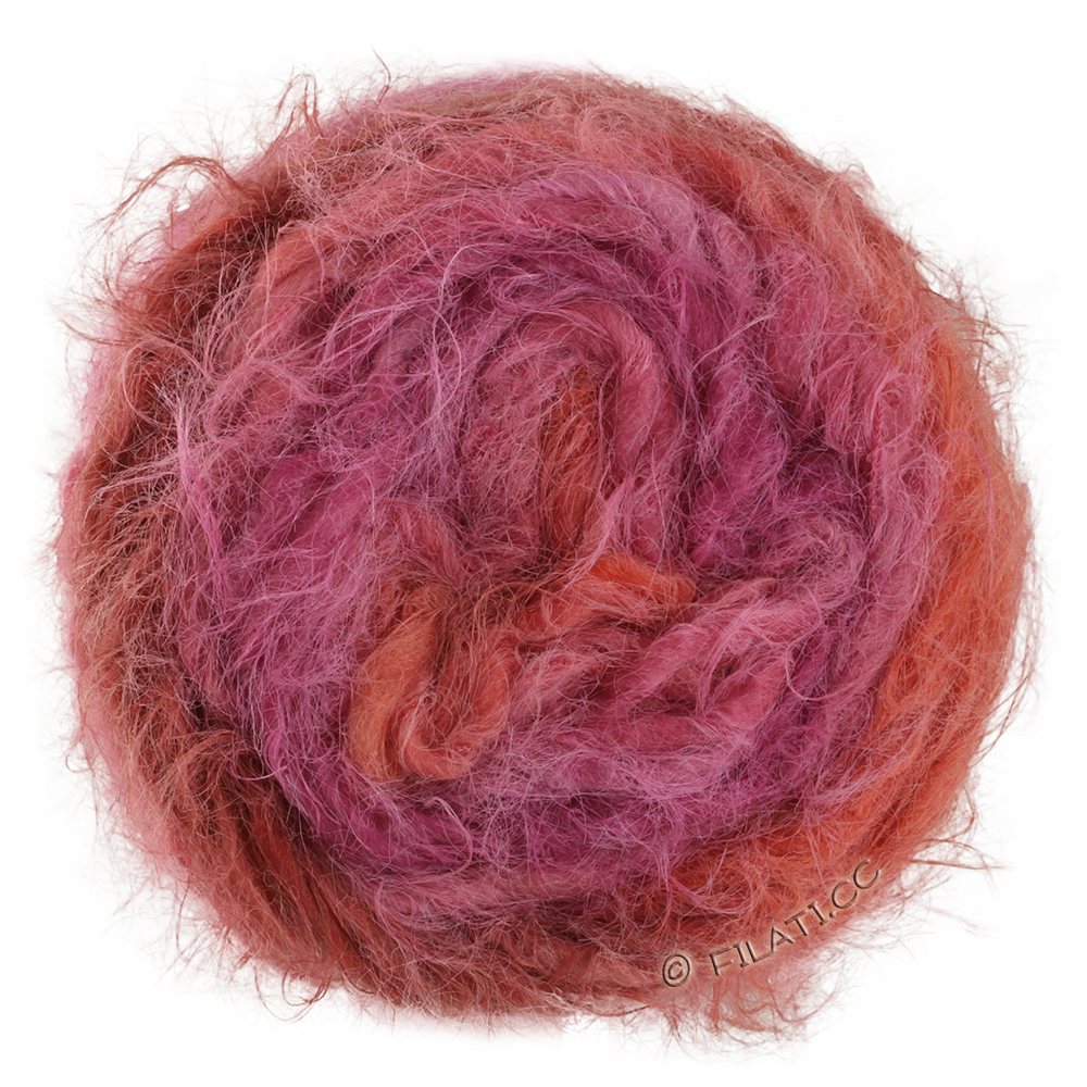 Lana Grossa  | 107-rödviolett/fuchsia/gammalrosa/vinröd/burgund