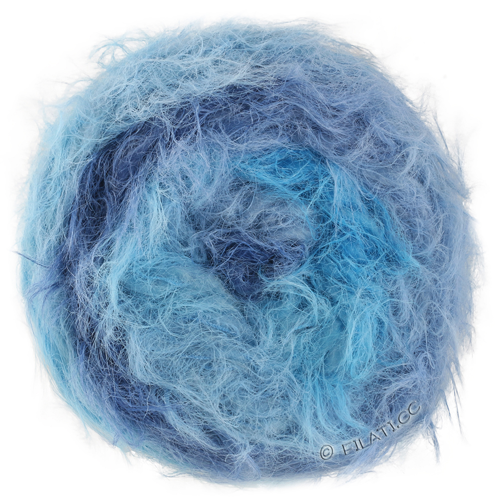 Lana Grossa  | 110-turkos/adriablå/duvblå/mörk blå