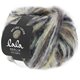 Lana Grossa BRUSHY Uni/Print (lala BERLIN) | 104-råvit/sandgul/antracit/gråbrun