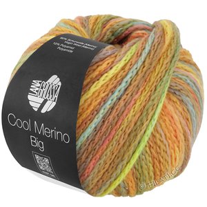 Lana Grossa COOL MERINO Big Color | 403-gyllengul/ocker/lindgrön/lax/khaki