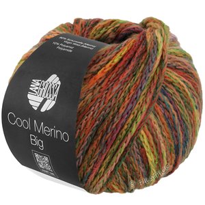 Lana Grossa COOL MERINO Big Color | 405-ljus oliv/rost/gulgrön/rosa/terrakotta/grågrön/mörk grön