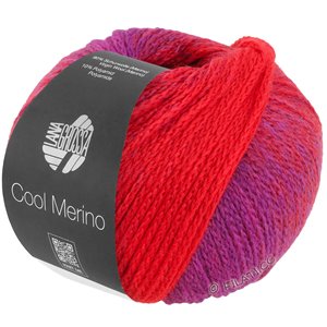 Lana Grossa COOL MERINO Dégradé | 306-rödviolett/mörk röd/röd