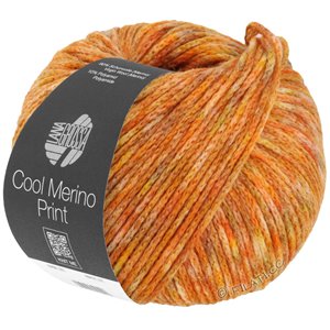 Lana Grossa COOL MERINO Print | 111-gul/orange/kamel/ljus oliv