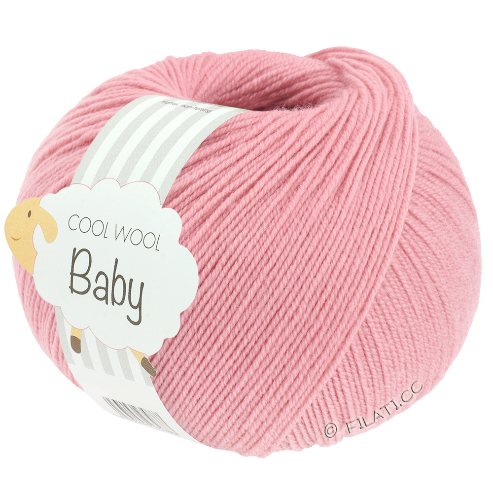 Lana Grossa COOL WOOL Baby Uni/Print 50g | 342-syrenrosa